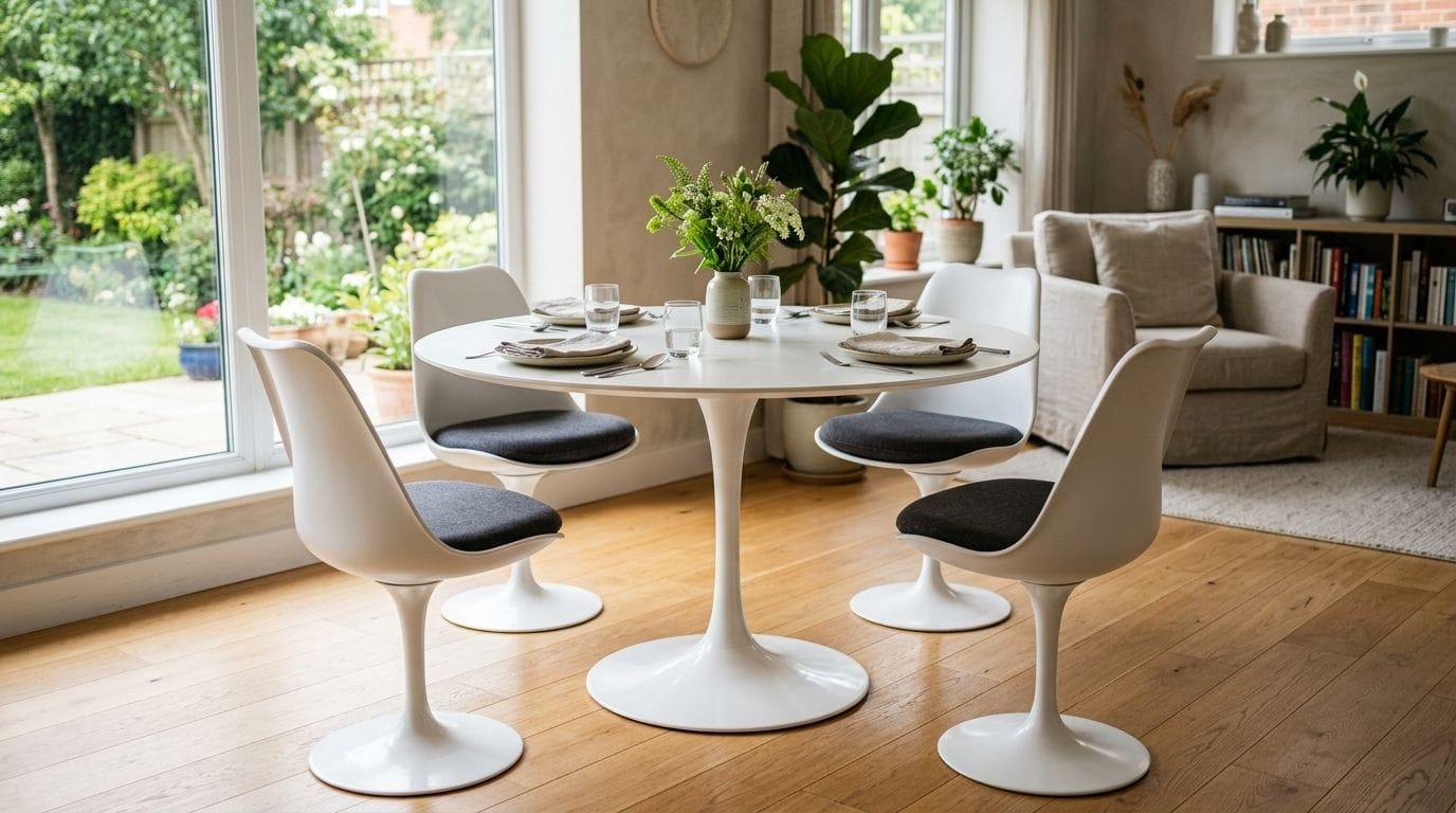 Hoeveel kost een replica van de Saarinen Tulip Table?