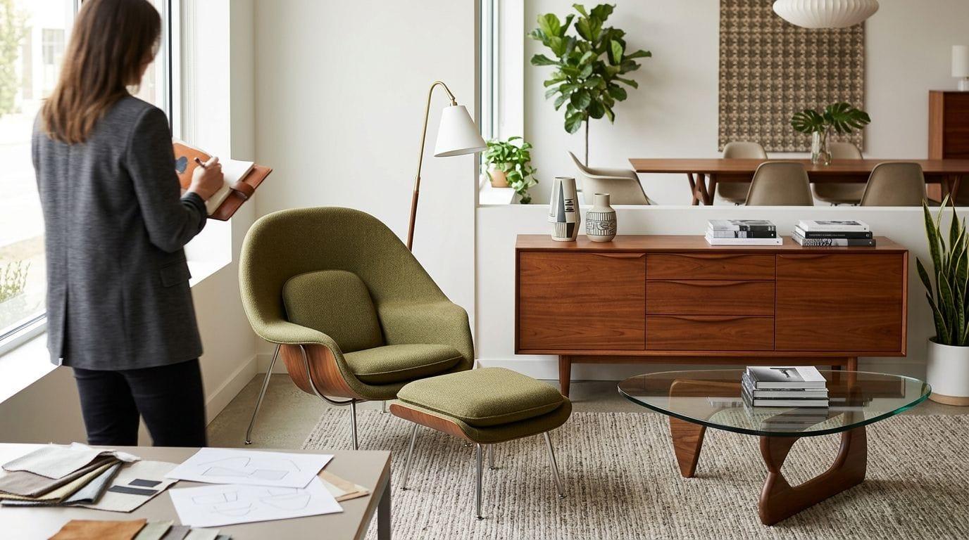Gids voor interieurontwerpers: meubels in mid-century modern-stijl