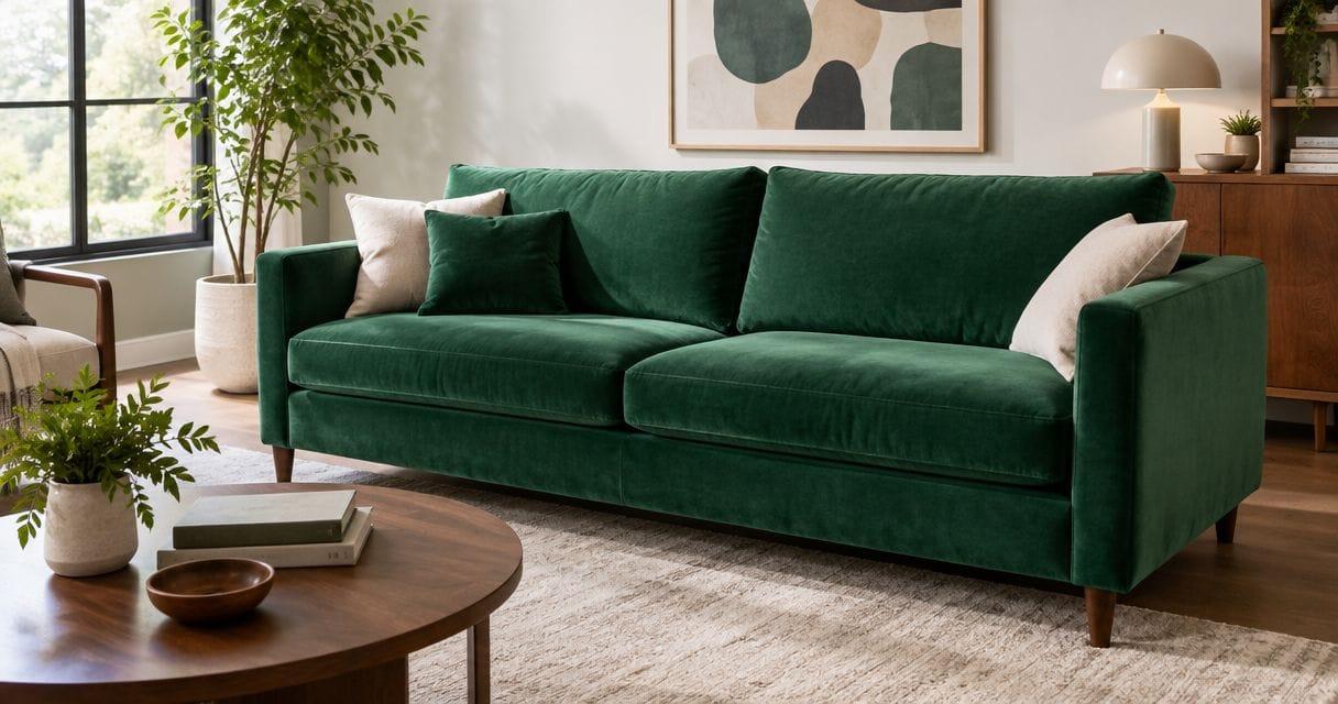 How long does a replica velvet sofa stay looking new?