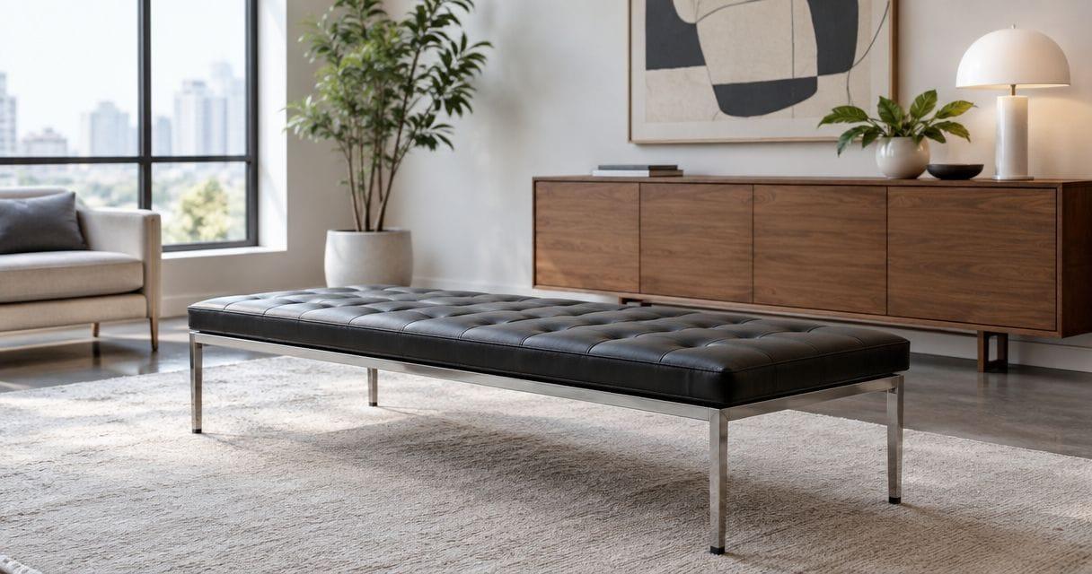 How much does a Florence Knoll bench replica cost?