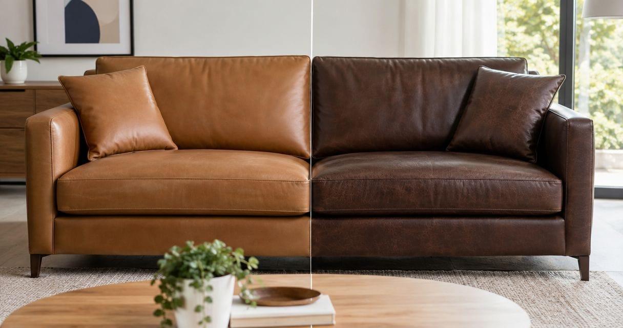 Is a replica leather sofa as durable as genuine leather?